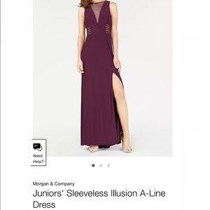 Sleeveless Illusion A-Line Dress